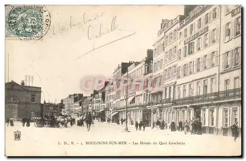 Boulogne sur Mer Cartes postales Les hotels du Quai Gambetta