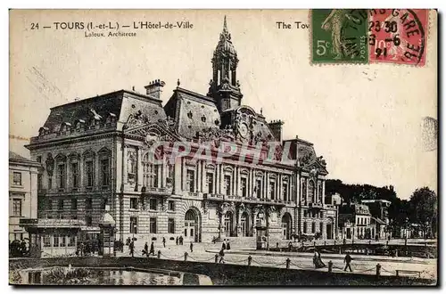 Tours Cartes postales Hotel de ville