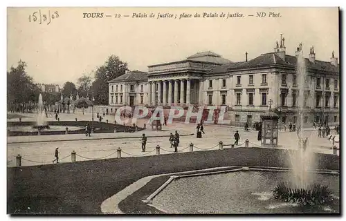 Tours Cartes postales Palais de justice Place du palais de justice