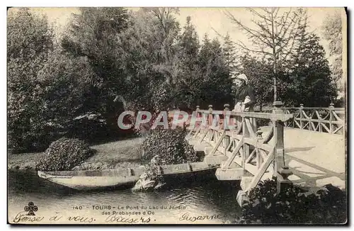 Tours Cartes postales Le pont du lac du jardin des Prebandes d&#39Oe