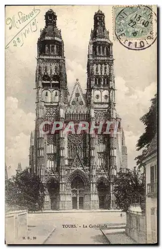 Tours Cartes postales La cathedrale