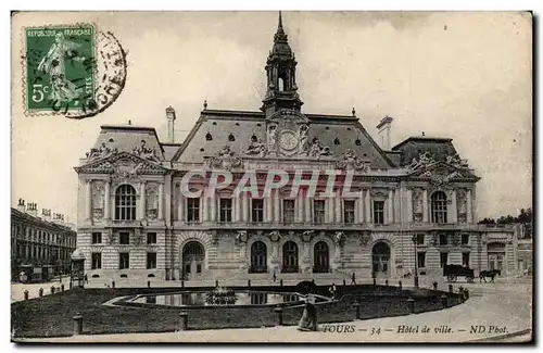 Tours Cartes postales Hotel de ville