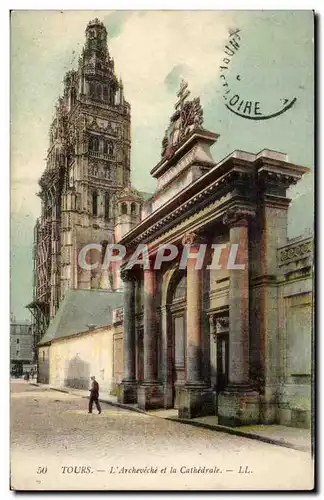 Tours Cartes postales Archeveche et la CAthedrale