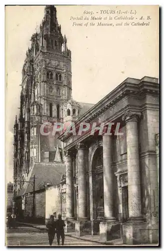 Ansichtskarte AK Tours Portail du musee et la cathedrale