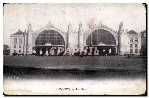 Cartes postales Tours La gare