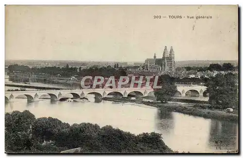 Cartes postales Tours Vue generale