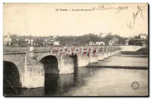 Tours - Le Pont de Pierre - Cartes postales