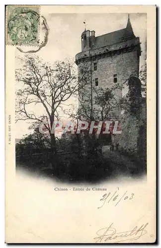 Chinon - Entree du Chateau - Cartes postales