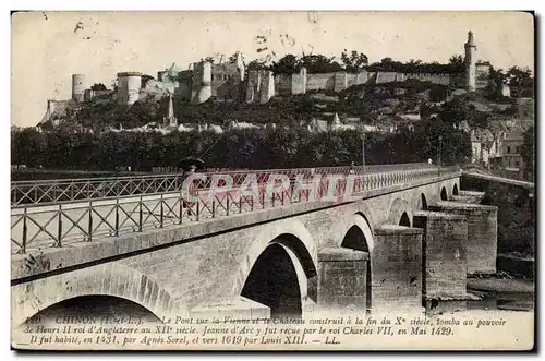 Chinon - Le Pont sur la Vienne et le Chateau - Cartes postales