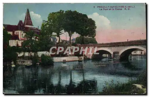 Preuilly sur Claise - Le Pont et la Claise - Cartes postales