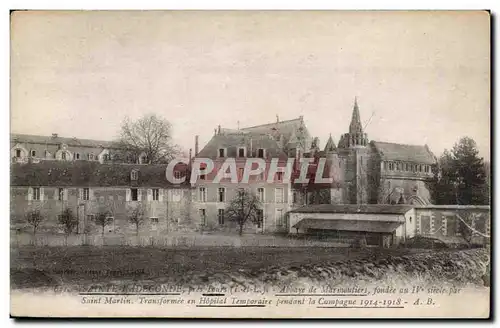 Pres de Tours -Abbaye de Marmoutiers fondee en IV siecle par Saint Martin - Hopital dans la Campagne