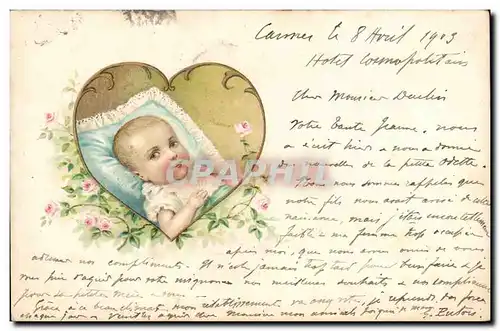 Cartes postales Fantaisie Enfant bebe