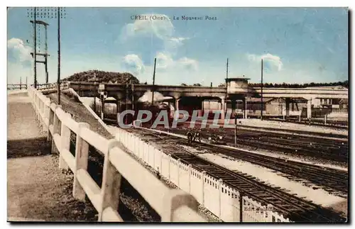 Creil Cartes postales Le nouveau pont (train)