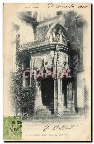 Beauvais Cartes postales Rue de l&#39abbe Escalier gothique