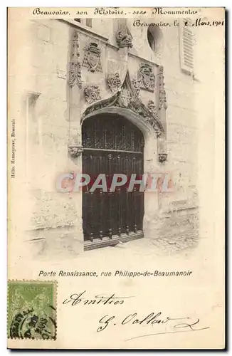 Beauvais Cartes postales Porte Renaissance rue Philippe de Beaumanoir