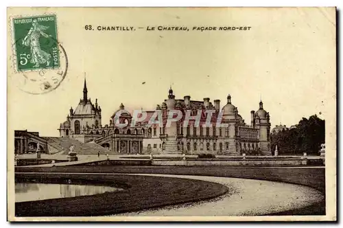 Chantilly Ansichtskarte AK Le chateau FAcade Nord Est