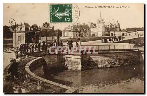 Chantilly Cartes postales Le chateau L&#39entree