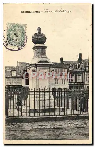 Granvilliers Cartes postales Buste du general Saget