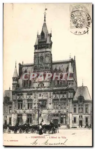 Compiegne Cartes postales Hotel de ville