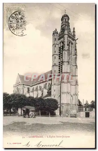 Compiegne Cartes postales Eglise Saint Jacques