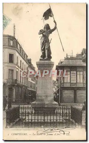 Compiegne Cartes postales La statue de Jeanne d&#39arc