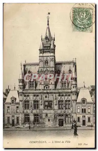 Compiegne Cartes postales Hotel de ville