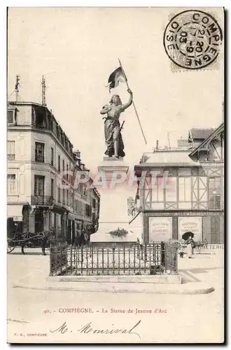 Compiegne Cartes postales La statue de Jeanne d&#39arc