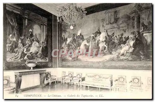 Compiegne Ansichtskarte AK Le chateau Galerie des Tapisseries