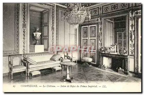 Compiegne Ansichtskarte AK Le chateau Salon de repos du prince imperial