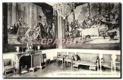 Compiegne Ansichtskarte AK Le chateau Galerie des tapisseries