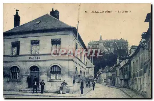 Mello Ansichtskarte AK la mairie