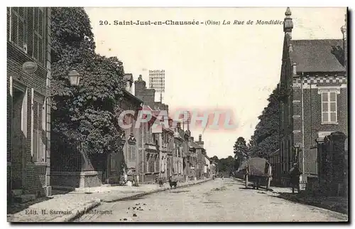 Saint Just en chaussee Cartes postales La rue de Montdidier