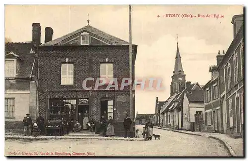 Etouy Cartes postales Rue de l'eglise