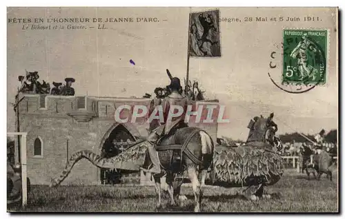 Compiegne Ansichtskarte AK Fete de Jeanne d&#39arc juin 1913 Le Behourt et la Guivre Dragon