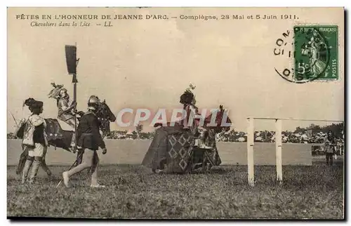 Compiegne Ansichtskarte AK Fete de Jeanne d&#39arc juin 1911 Chevaliers dans la lice
