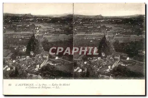 Auvergne Cartes postales Le Puy Eglise Saint Michel et chateau de Polignac