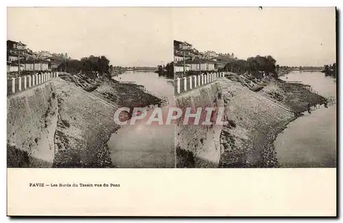 Italie Italia Cartes postales Les bords du Tassin vus du pont