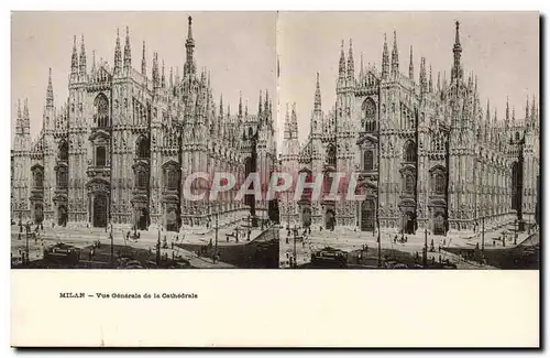 Italie Italia Ansichtskarte AK Milan Vue generale de la cathedrale