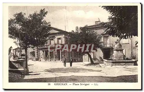 Grignan Cartes postales Place Sevigne