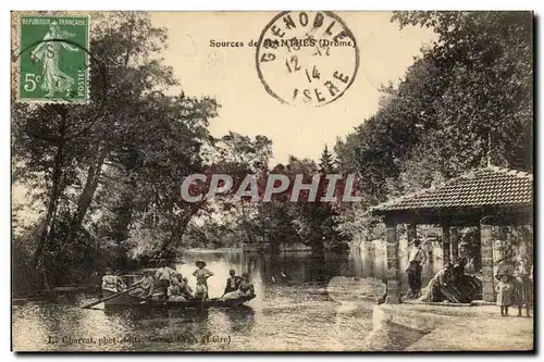 Cartes postales Source de Manthes