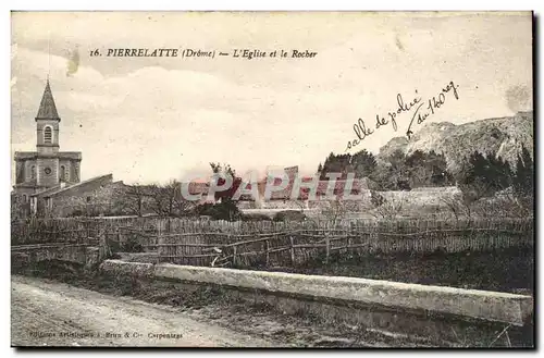 Pierrelatte Cartes postales l&#39eglise et le rocher
