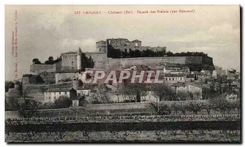 Grignan Cartes postales Chateau Facade des Prelats