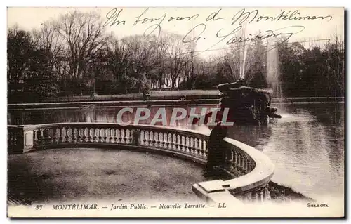 Montelimar Ansichtskarte AK Jardin public Nouvelle terrasse