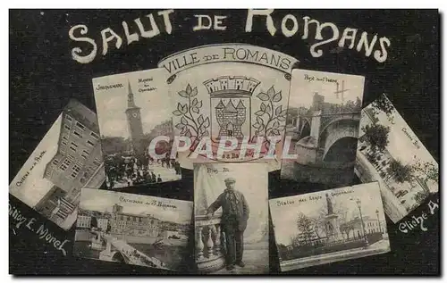Romans Cartes postales Salut de Romans