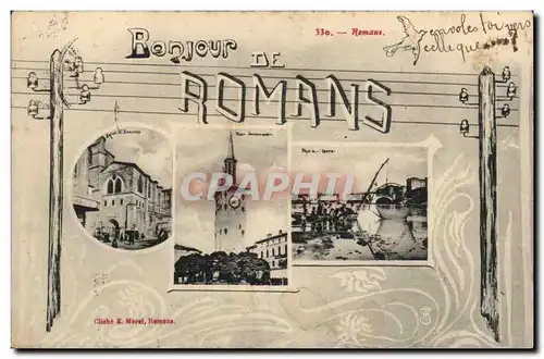 Romans Cartes postales Bonjour de Romans