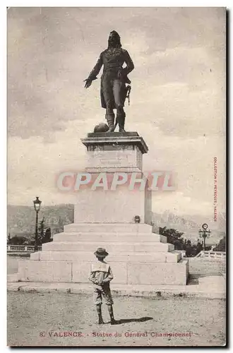 Valence Cartes postales Statue du generale Championnet