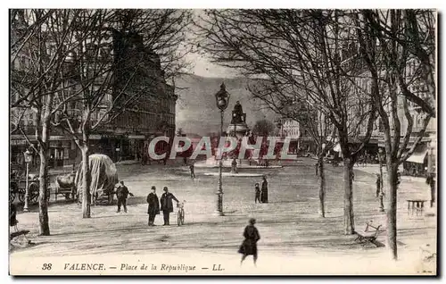 Valence Cartes postales Place de la Republique