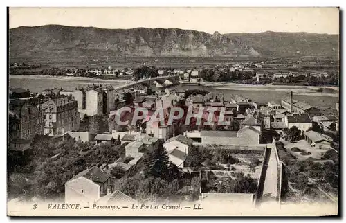 Valence Ansichtskarte AK Panorama le pont et CRussol