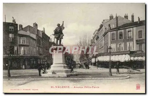 Valence Cartes postales Avenue Felix Faure