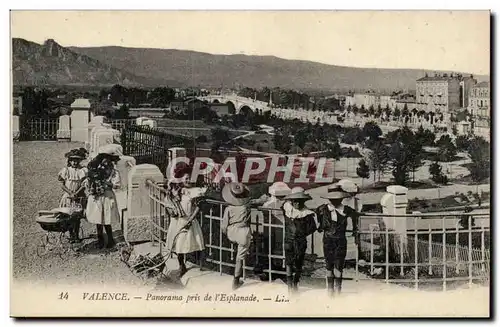 Valence Ansichtskarte AK Panorama pris de l&#39esplanade